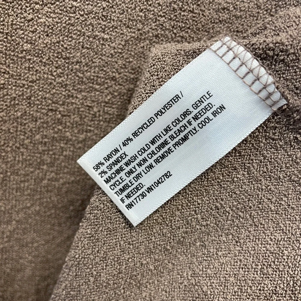 Ava & Viv Women's Brown Sleeveless Knit Wide Leg Jumpsuit Size 3X - Picture 4 of 5